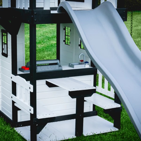 backyarddiscovery CANYON CREEK SWING SET – WHITE