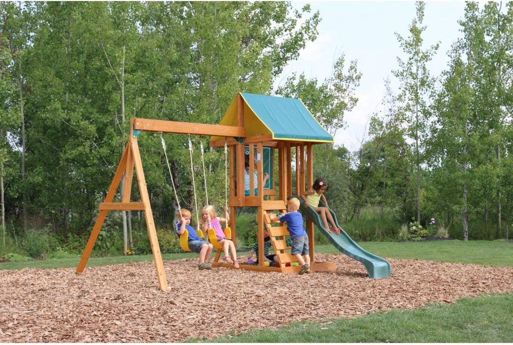 KidKraft Appleton Wooden Swing Set