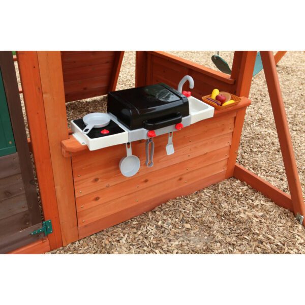 KidKraft Canyon Ridge Swing Set, Elevated Outdoor Adventure