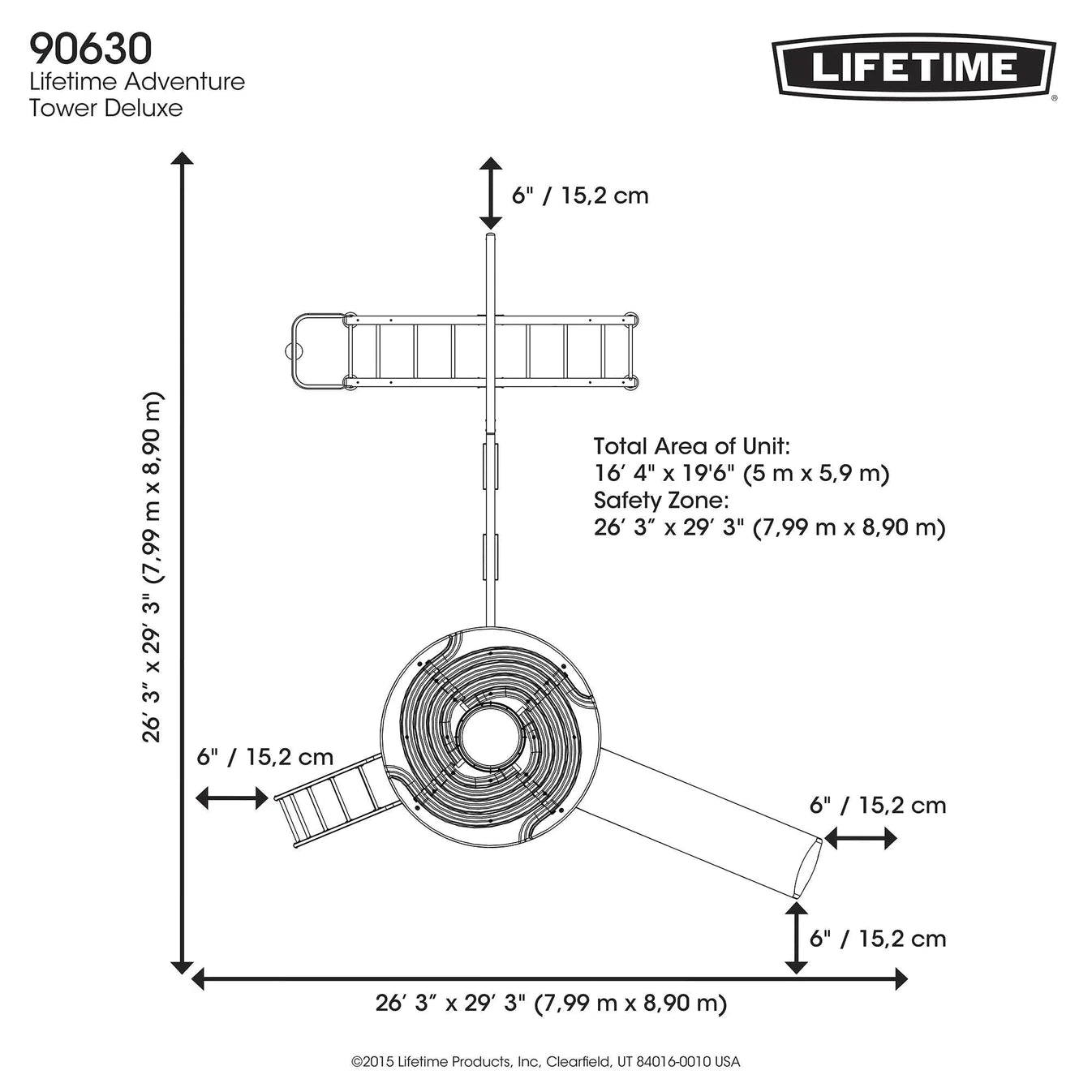 Lifetime Adventure Tower with Monkey Bars, 90630