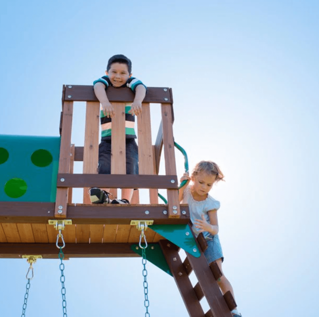 Woodridge Elite All Cedar Swing Set with Elevated Tunnel